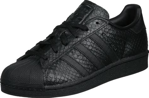 schwarze sneaker damen leder adidas|Schwarze Sneakers für Frauen .